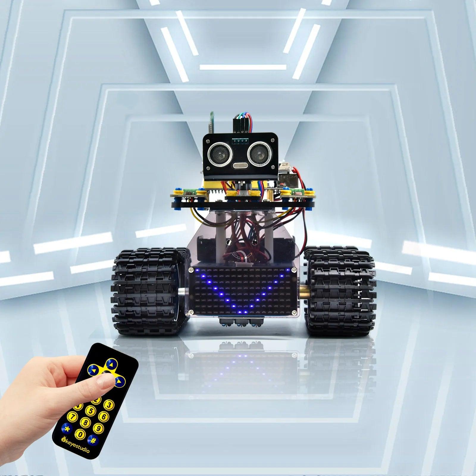 Keyestudio Mini Caterpillar Tank Robot V3.0 for Arduino - OpenELAB