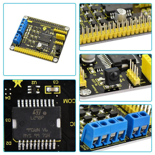 Scudo per azionamento motore Raspberry Pi L298P per Arduino