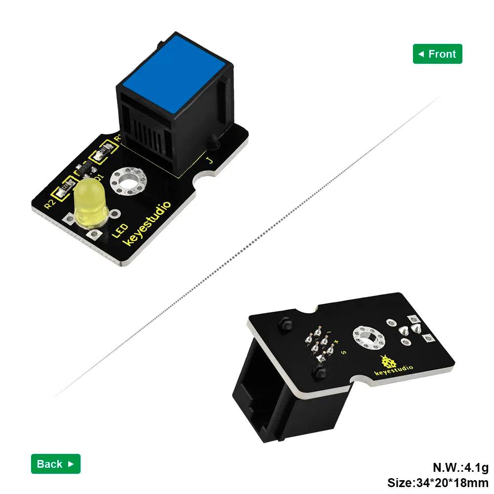 Keyestudio EASY PLUG RJ11 Yellow LED Module - OpenELAB