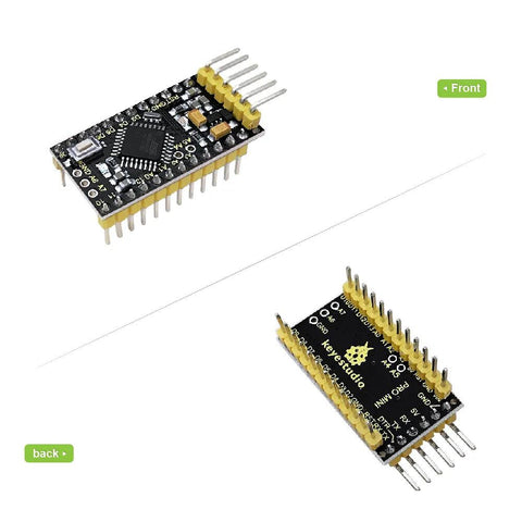 Keyestudio Pro Mini ATMEGA328P Dev Board For Arduino - OpenELAB