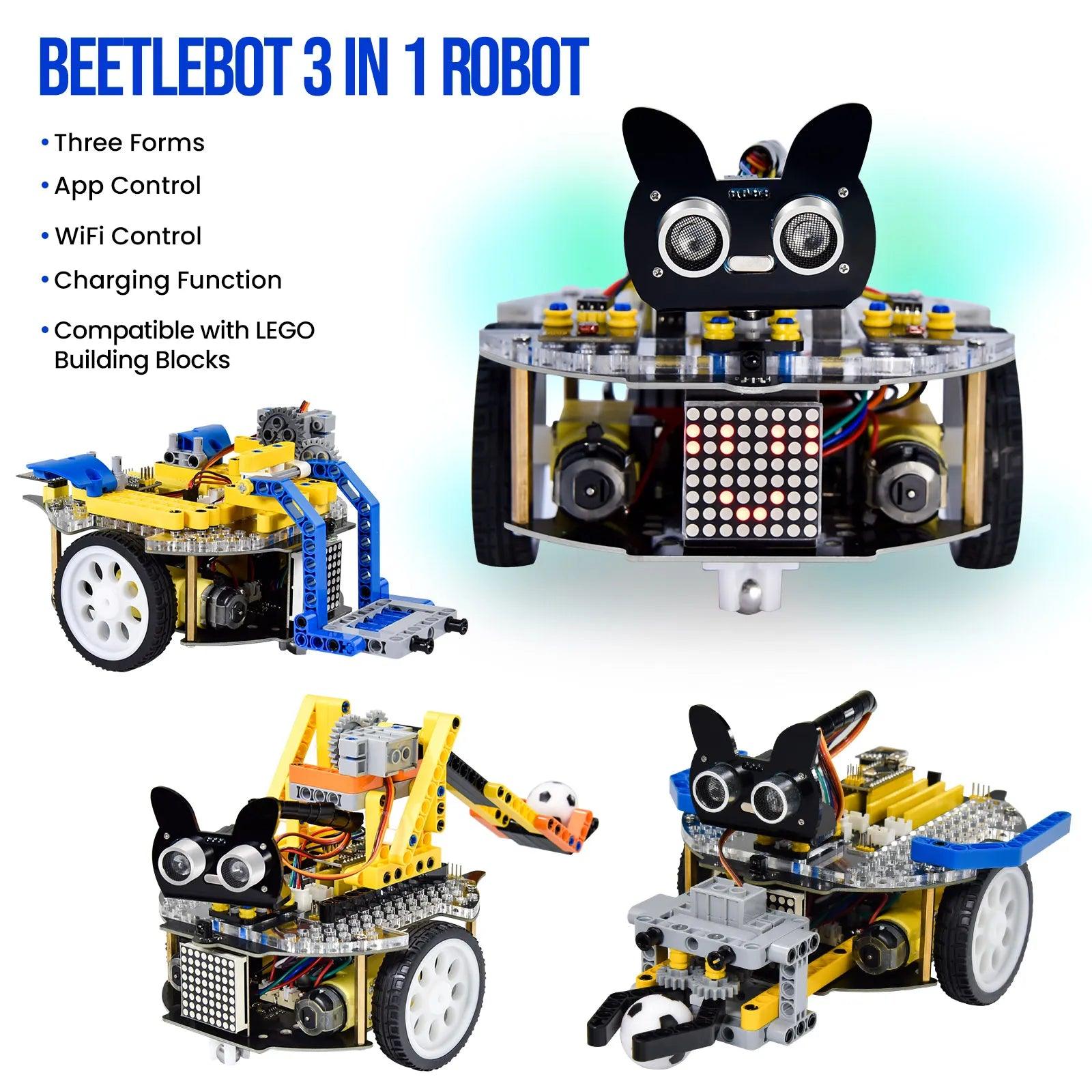 Keyestudio Beetlebot 3 in 1 Robot for Arduino STEM - OpenELAB