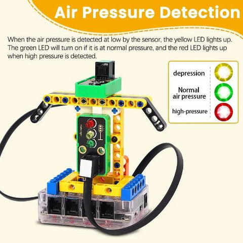 Kit de mini estación meteorológica de bloques de construcción electrónicos Kidsbits STEM