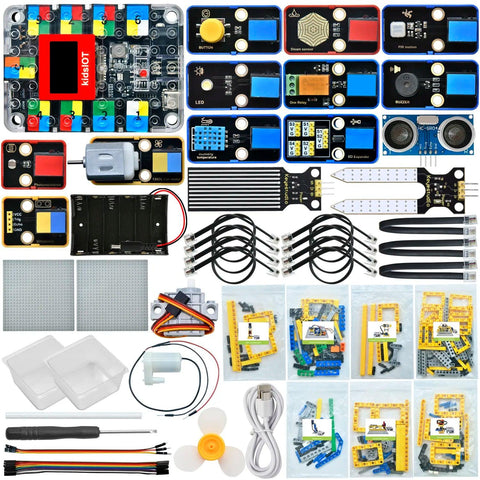 Kit de granja inteligente Kidsbits STEM Education compatible con Lego para Arduino