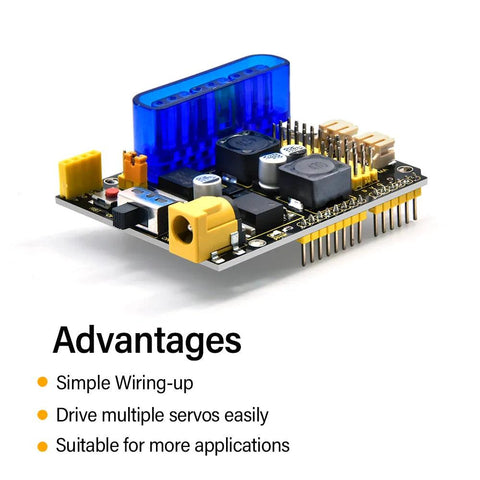 Keyestudio TB6612FNG Motor/Servo Drive Shield with PS2 Socket - OpenELAB