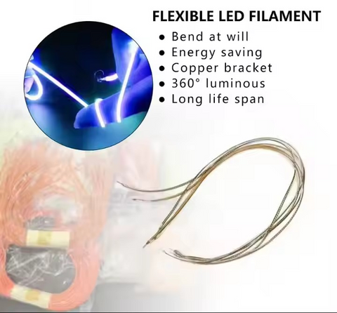 Flexible Noddle LED Filament 3V 185mm Long Noods