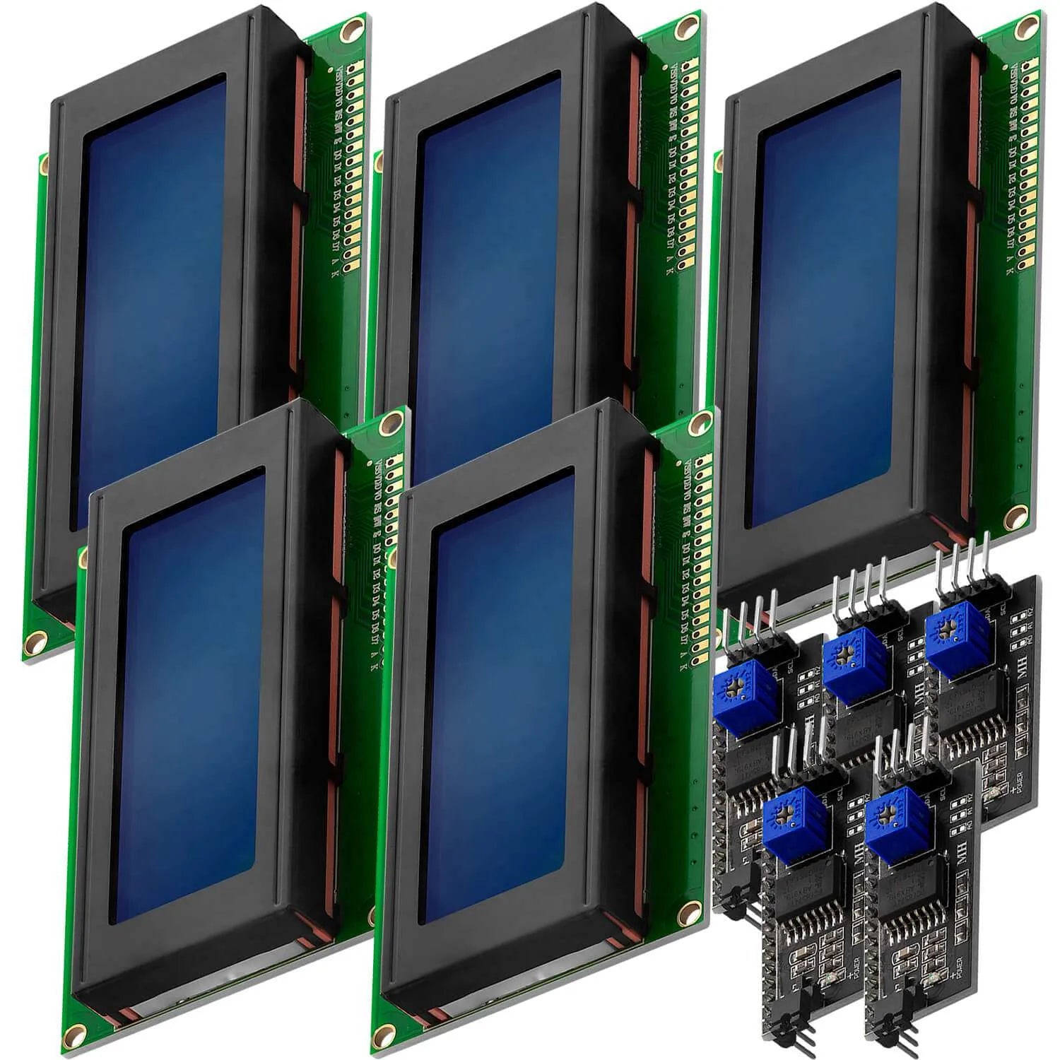 HD44780 2004 LCD Display Bundle 4x20 Characters - OpenELAB