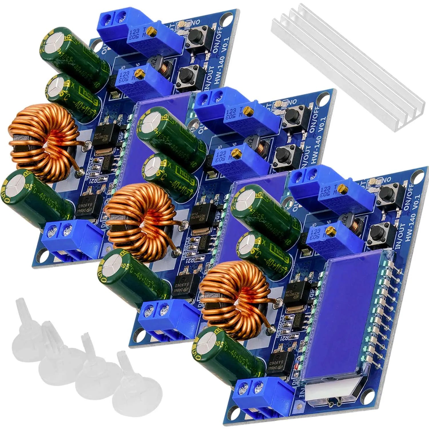 HW-140 DC-DC Buck Boost Converter Step Up/Down, LCD display - OpenELAB