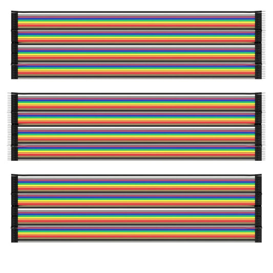 Jumper Wire Cable 3 x 40 pcs. 20 cm M2M / F2M / F2F - OpenELAB