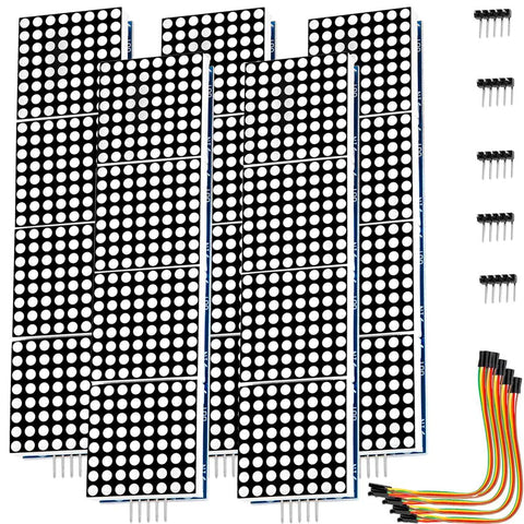 MAX7219 8x32 4 in 1 Dot Matrix LED Display Module - OpenELAB