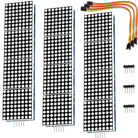 MAX7219 8x32 4 in 1 Dot Matrix LED Display Module - OpenELAB