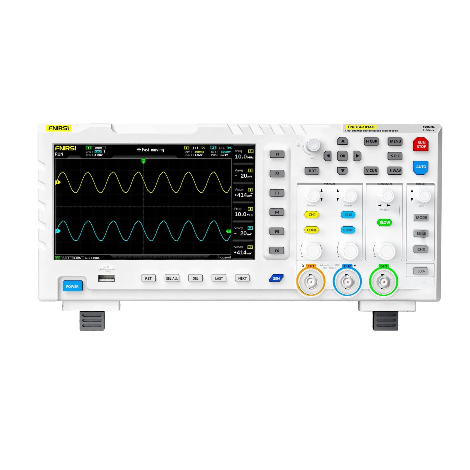 FNIRSI 1014D 100MHz 1GS/s Oscilloscope with Generator