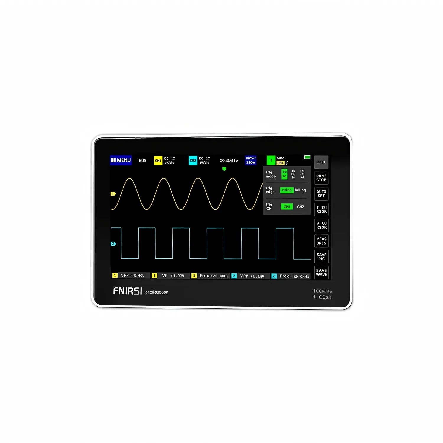 FNIRSI 1013D 100MHz 1GSa/s Tablet Oscilloscope