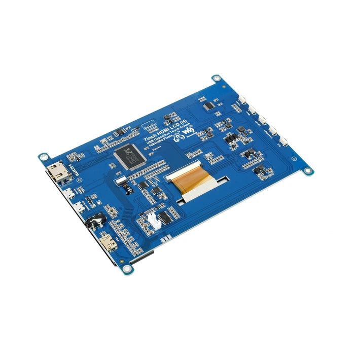 Waveshare 7inch HDMI LCD H rear angled image
