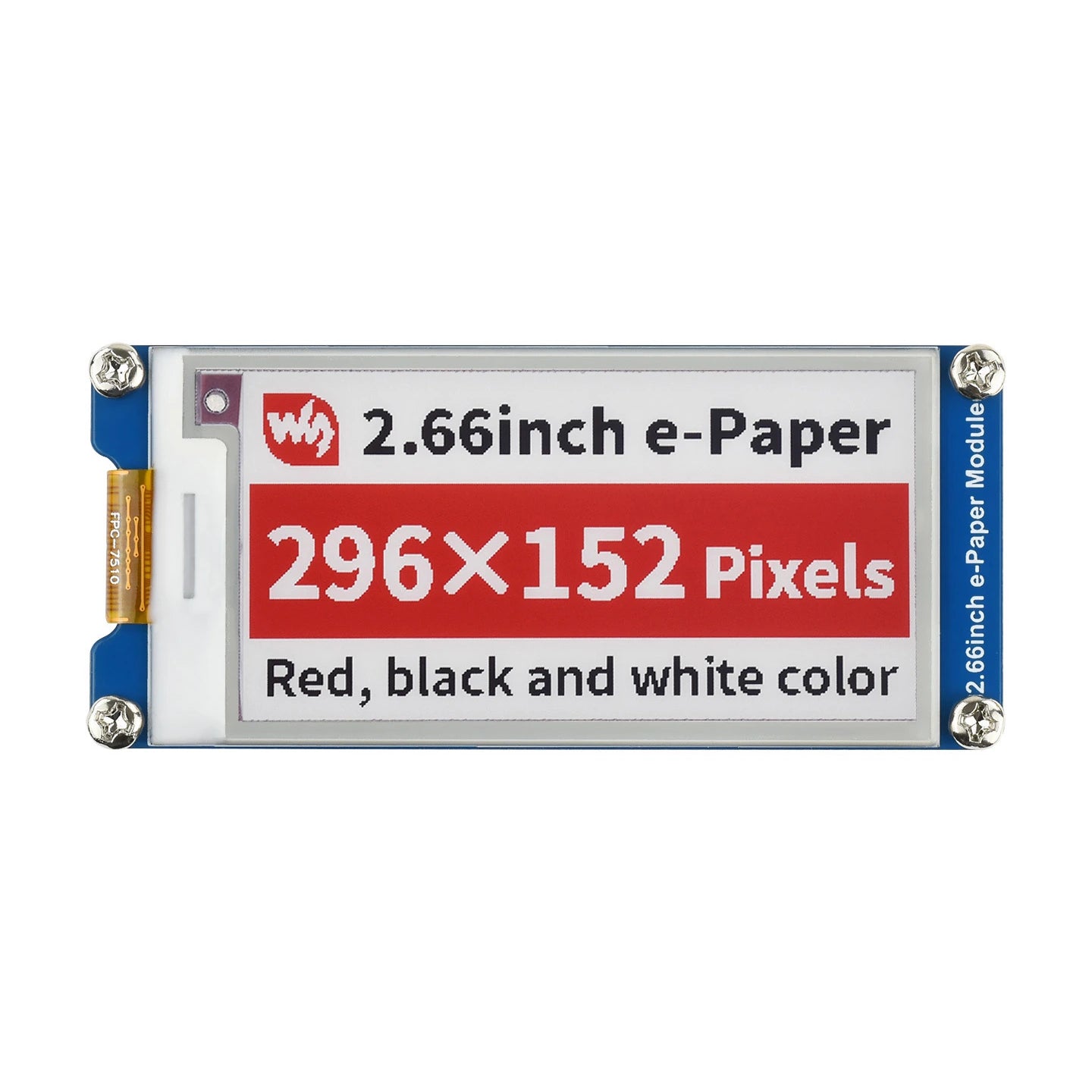 Waveshare 2.66inch E-Paper Display Module 296x152 - image 1