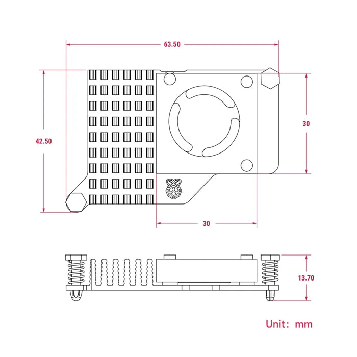 Waveshare 25939 Official Raspberry Pi 5 Active Cooler – OpenELAB ...
